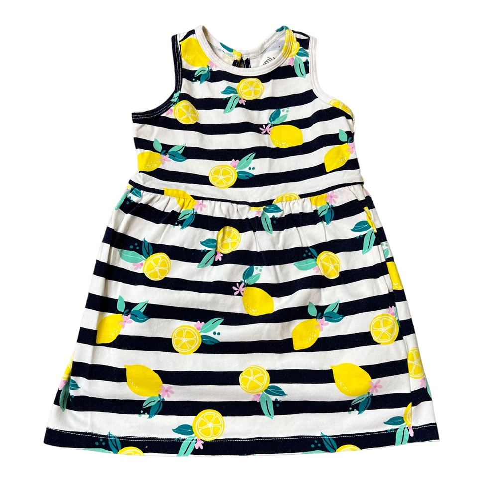 Rumi + Ryder Striped Lemon Tank Dress